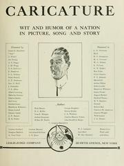 Cover of: Caricature.: Wit and humor of a nation in picture, song and story.