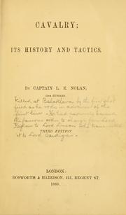 Cover of: Cavalry by L. E. Nolan