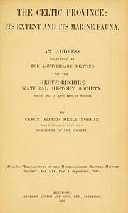 Cover of: The Celtic province by Alfred Merle Norman