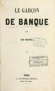 Cover of: Le garçon de banque
