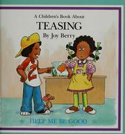 Cover of: A children's book about teasing