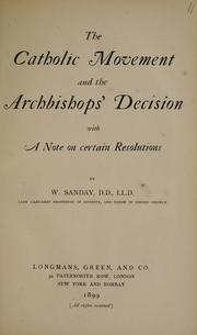 Cover of: Catholic movement and the archbishops
