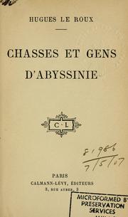 Cover of: Chasses et gens d'Abyssinie
