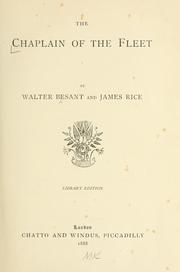 Cover of: The chaplain of the fleet by Walter Besant