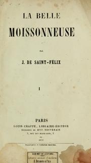 Cover of: La belle moissonneuse