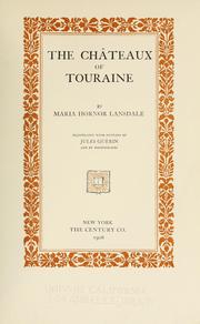 Cover of: châteaux of Touraine