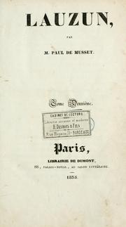 Cover of: Lauzun by Paul de Musset, Paul de Musset