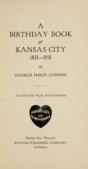 Cover of: A birthday book of Kansas City, 1821-1921