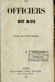 Cover of: Les officiers du roi