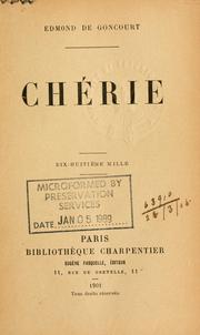Cover of: Chérie.