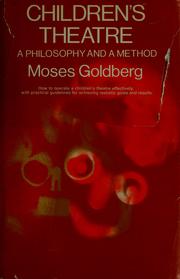 Cover of: Children's theatre by Moses Goldberg