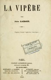 Cover of: La vipère