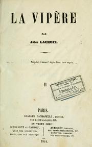 Cover of: La vipère