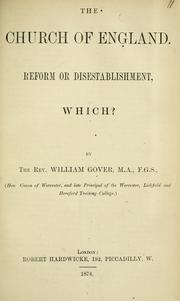 Cover of: Church of England: reform or disestablishment, which?