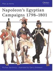 Cover of: Napoleon's Egyptian Campaigns 1798-1801 by Michael Barthorp