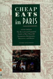 Cover of: Cheap eats in Paris by Sandra Gustafson