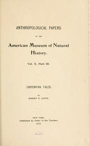 Cover of: Chipewyan tales