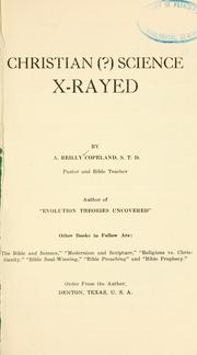 Cover of: Christian (?) science X-rayed