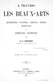 Cover of: A travers les beaux-arts by C.-J Magnan
