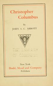 Cover of: Christopher Columbus by John S. C. Abbott