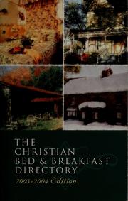 The Christian bed & breakfast directory.