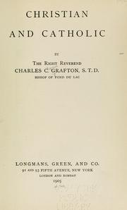 Cover of: Christian and Catholic