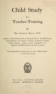 Cover of: Child study for teacher-training