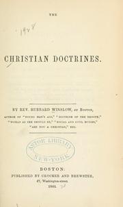 Cover of: The Christian doctrines. by Hubbard Winslow