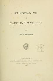 Christian VII og Caroline Mathilde by Christian Blangstrup