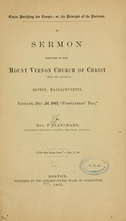 Cover of: Christ purifying His temple: or, The principle of the Puritans.