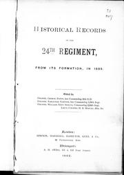 Historical records of the 24th regiment, from its formation, in 1689