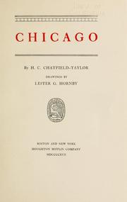 Cover of: Chicago by H. C. Chatfield-Taylor