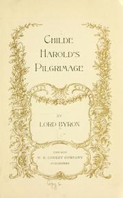 Cover of: Childe Harold's pilgrimage by Lord Byron