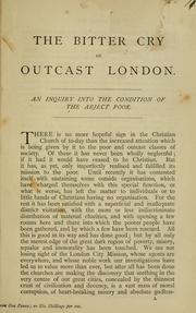 Cover of: The bitter cry of outcast London