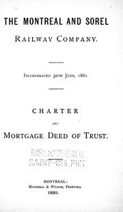 Charter and morgage deed of trust