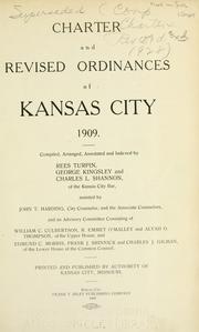 Cover of: Charter and revised ordinances of Kansas City, 1909.