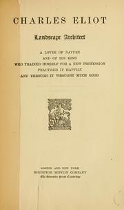 Cover of: Charles Eliot by Charles William Eliot