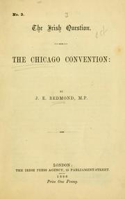 Cover of: The Chicago Convention by Redmond, John Edward