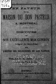 Cover of: En faveur de la maison du Bon Pasteur à Montréal: discours sur l'oeuvre des religieuses du Bon Pasteur