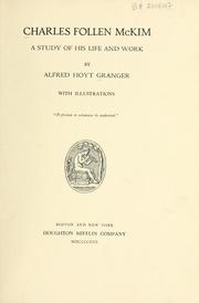 Charles Follen McKim by Alfred Hoyt Granger
