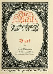 Cover of: Bizet. by Adolf Weissmann