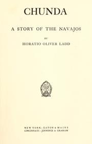 Cover of: Chunda: a story of the Navajos