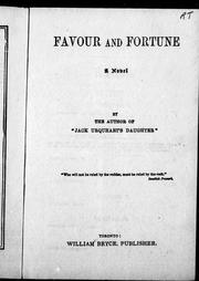 Cover of: Favour and fortune | 