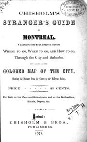 Chisholm's stranger's guide to Montreal