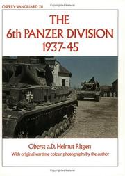 Cover of: The 6th Panzer Division 1937-45 by Helmut Ritgen