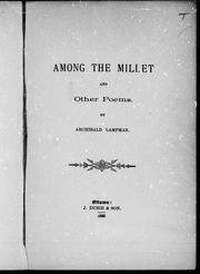 Cover of: Among the millet and other poems