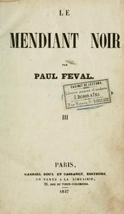 Cover of: Le mendiant noir