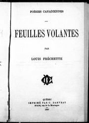 Feuilles volantes by Louis Honoré Fréchette