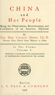 Cover of: China and her people.