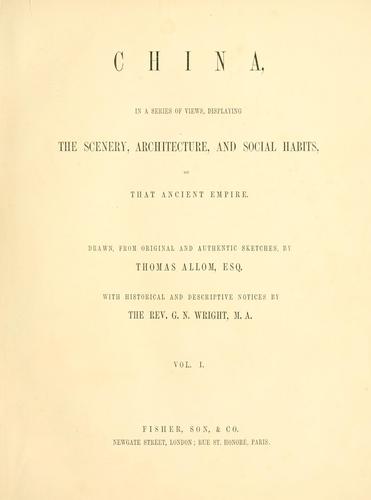 China by G. N. Wright